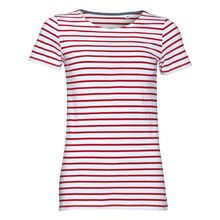 Футболка Miles Women белая с красным, размер XS