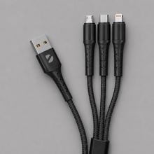 Дата-кабель Armor 3 в 1: micro USB, USB-C, Ligthning, 1.2м