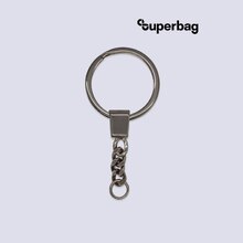 Кольцо с цепочкой Ring для обвеса, L=7см (чёрный никель)