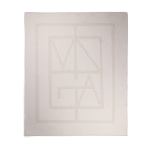Плед VINGA Monogram из переработанного полиэстера GRS, 170x130 см