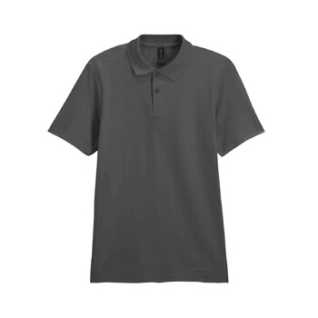 Футболка поло SOFTSTYLE ADULT DOUBLE PIQUE, ГРАФИТОВЫЙ S