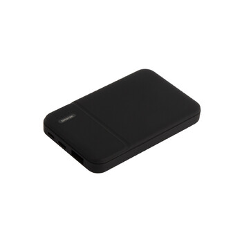 Внешний аккумулятор с подсветкой Скайлайн (Skyline), 5000 mAh, черный