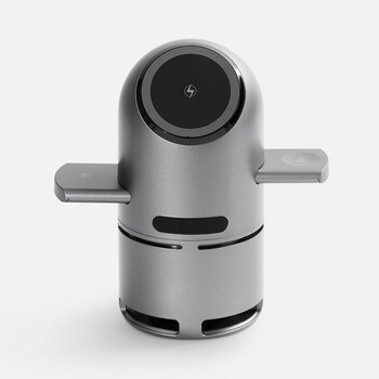 Bluetooth-колонка с беспроводной зарядкой Droid, серая