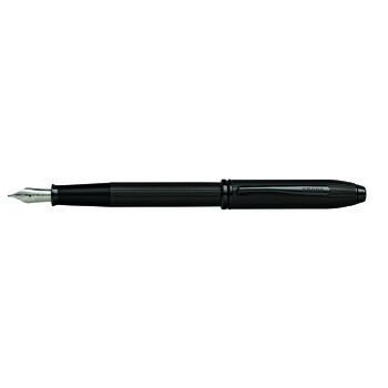 Перьевая ручка CROSS коллекция «ТАУНСЕНД | TOWNSEND» Matte Black PVD, перо M