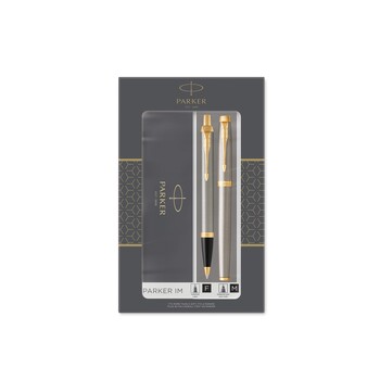 Набор Parker «IM Core Brushed Metal GT»: ручка шариковая, ручка роллер