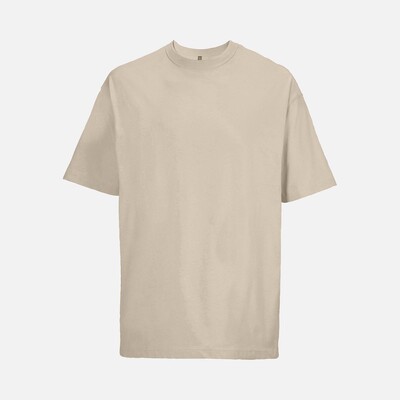 Футболка оверсайз мужская Boxy Men, бежевая (льняная), размер XL