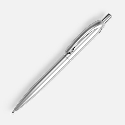 Ручка шариковая Bright Spark, серебристая