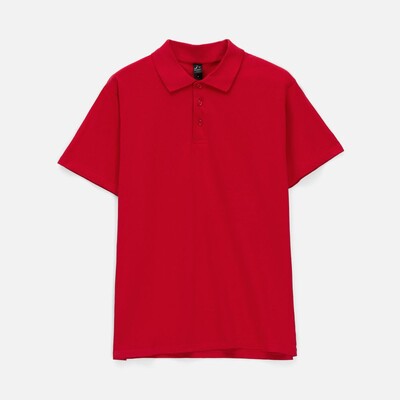 Рубашка поло мужская Prescott men 170 красная, размер XXL