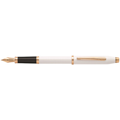 Перьевая ручка CROSS коллекция «ВЕЧНАЯ КЛАССИКА 2.0 | CENTURY CLASSIC II» Pearlescent White Lacquer