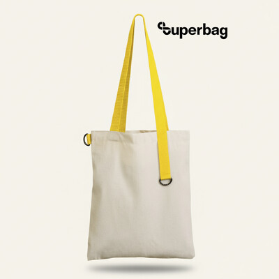 Шоппер Superbag (неокрашенный с желтым)