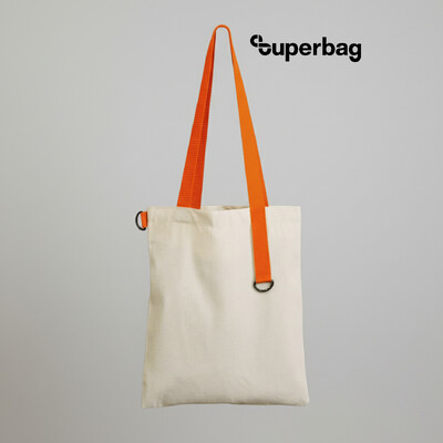 Шоппер Superbag (неокрашенный с оранжевым)