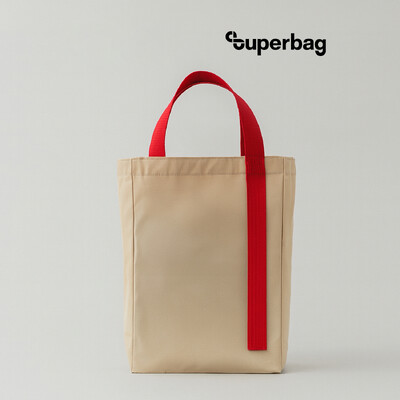 Шоппер Superbag Pack (M) (неокрашенный с красным)