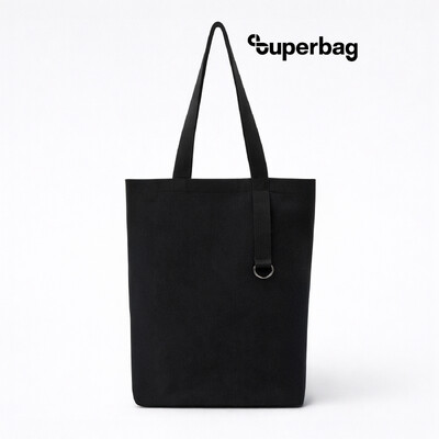 Шоппер/рюкзак Superbag Transformer, с молнией и двумя отделениями (черный)