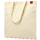Сумка для покупок IVORY 325 г/м² с PU нашивкой, красный