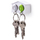 Держатель и брелок для ключей двойной Mini Duo Sparrow