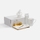 Набор «Планы на счастье», белый с золотистым