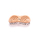 Щетка Dewal Beauty серия "Friendly", массажная, с нейлоновым штифтом, форма бабочка, оранжевая